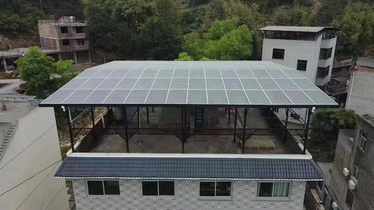 汉中15kw+10kwh自建别墅家庭光伏储能系统